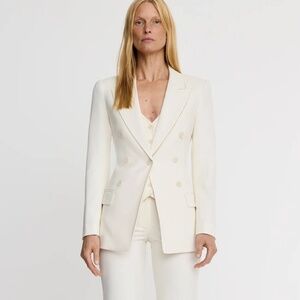 SMYTHE NOT A DB BLAZER CHALK - SIZE 8